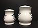 Tuscany Fleur De Lis, Just Black & White Ceramic 4-piece canister set 14-1/2