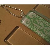 10 Ultra Clear White Glass Tile Rectangles for Crafting Pendants, Necklaces Jewelry