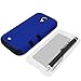 Galaxy S4 Case, MagicMobile Hybrid Impact Shockproof Cover Hard Armor Shell and Soft Silicone Skin Layer [ Dark Blue - Black ] with Screen Protector and Stylus
