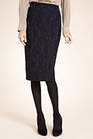Autograph Bonded Floral Lace Knee Length Skirt