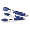 Rachael Ray Nylon Tools 2-Piece Tong Set, Blue