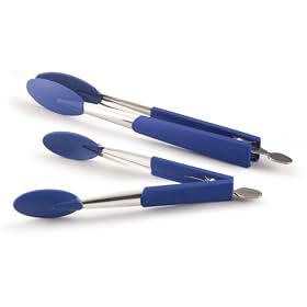 Rachael Ray Nylon Tools 2-Piece Tong Set, Blue