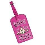 Pink Queen of the Skies Luggage Label Tag