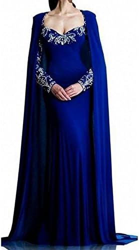 QSL Womens 2017 Beaded Arabic Dubai Evening Gowns Maxi Kaftan Muslim Wedding Dress