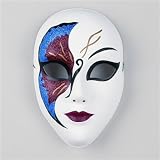 venezianische Glittermaske Karneval Harlekin Maske neu