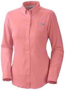 Columbia Women's Tamiami II Long Sleeve Shirt, Sorbet, Medium