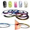 Nail Art Striping Tape Line Decoration pack of 10 rolls from Easy-go
