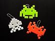 Reflective Space Invader Shaped Charm (Characters Shipped Randomly)
