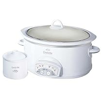Crockpot SCVP609-KLS Smart-Pot 6-Quart Oval-Shaped Slow Cooker with Little Dipper, White