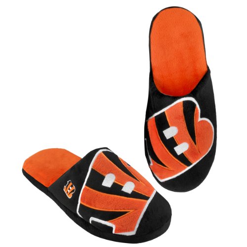 NFL Cincinnati Bengals 2011 Big Logo Slide Slipper Hard Sole Medium