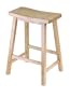 Winsome Wood 24" Saddle Seat Stool, Nat.