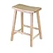 Winsome Wood 24" Saddle Seat Stool, Nat.