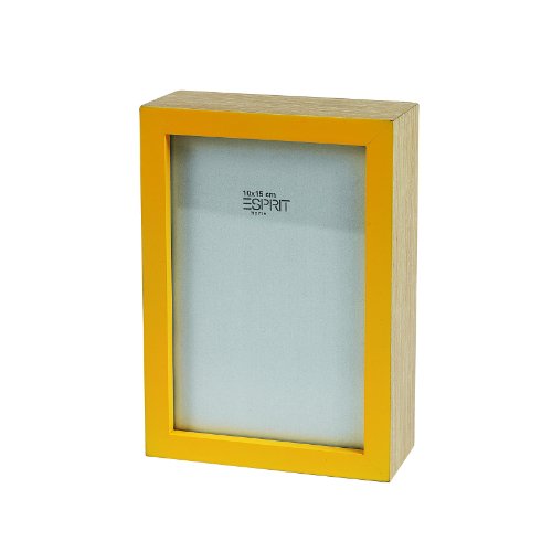 Esprit Home E-S0861-040-12,2-17, Fotorahmen Block 12.2 cm x 17.4 cm x 5.4 cm gelb Preisvergleich