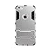 iPhone 6 Case, iPhone 6S Case, JXD® [Kickstand Feature] Heavy Duty Hybrid Dual Layer Armor Defender Full Body Protective Case Cover (iPhone 6/6S Silver)