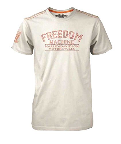 Harley-Davidson Men's Black Label T-Shirt, Freedom Machine, White 30293302