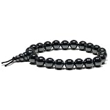 Elastic Hematite Beaded Bracelet, 7"