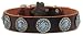 Dean & Tyler Leather Dog Collar Queenie - High Quality Leather From Europe!!! - Size Small 16 - 19 Neck Size - Brown - Contact Us If You'd Like It in Black or Smaller Size!!!