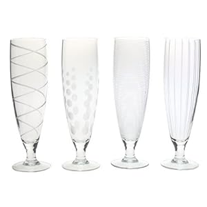 Mikasa Cheers Pilsner Glasses, Set of 4