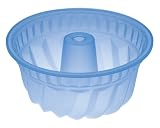 Le Creuset Silicone Cook N Bake Premium 8-3/4-Inch Deep Savarin Pan, Blue Mist