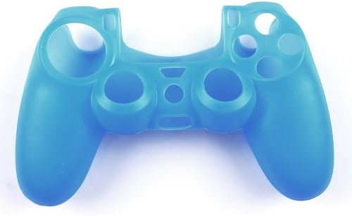 Factop Blue Silicone Protection Case Cover Skin for PS4
