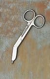 American Diagnostic Corporation 3006 Corrosion Resistant Surgical Stainless Steel 4 1/2 Lister Bandage Scissors, w/clip