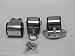 OBX Silver Engine Mount Kit for 92-95 Honda Civic w/ B-Series Engine Swap (62&Acirc;&deg; Bushing Durometer)