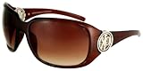 XOXO - XOXO Womens Plastic Frame Sunglasses with Casted Metal Logo