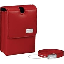 Canon PSC-90 Deluxe Red Leather Case for the SD600, SD450, SD400, SD200 & SD300 Digital Cameras