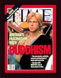 Brad Pitt / TIME Cover: October 13, 1997, Framed Art Print by TIME Magazine
