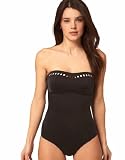 Seafolly Bandeau One Piece Swimsuit with Laser Cut Detail