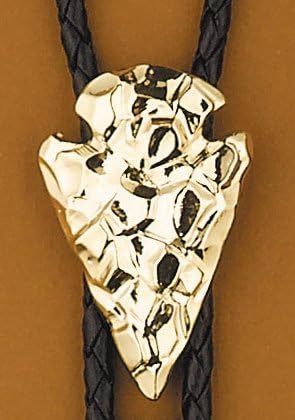 Gold Arrowhead Bolo Tie
