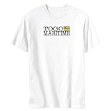 T-Shirt White Elegant Flag 