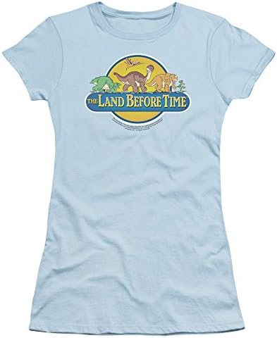 The Land Before Time Animated Dinosaur Film Dino Crossing Juniors Sheer T-Shirt
