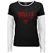 adidas Chicago Bulls Ladies Black Chest Pass Long Sleeve Tissue T-shirt (Small)