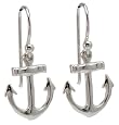 925 Sterling Silver Nautical Anchor Dangle Earrings By Tomas - 1" Drop