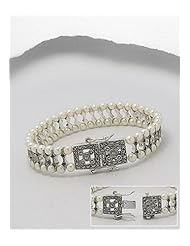 Marcasite Bracelet In 92.5 Sterling Silver