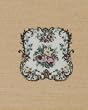 Miniature Tan Floral Needlework 2 by Lindee's Little Linens