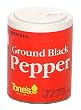Tone's Ground Black Pepper, .70-Ounce Containers (Pack of 6)