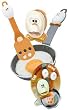 Eggsentials Egg Spatula Fry Pan Set by MSC International