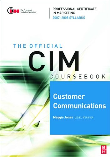 CIM Coursebook 07/08 Customer Communications