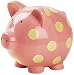 Baby : Elegant Baby Ceramic Polka Dot Piggy Bank Pink