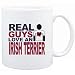 Mug White " Real guys love a Irish Terrier " Dogs