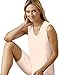 Cuddl Duds Softwear Lace Edge V-Neck Camisole, Ivory, 2XLarge