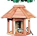 Perky Pet 50126 Songbird Pavilion Cedar Feeder, 4 lb capacity