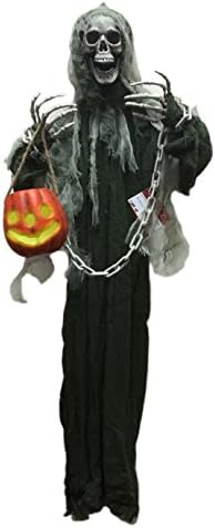 Hanging Ghost Halloween Decoration with Lantern Halloween Prop, The Perfect Outdoor Halloween Decor Idea to Enjoy Your Party More, Haunt Your Guests 36"
