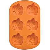 Wilton Pumpkin Faces 6 Cavity Silicone Mold