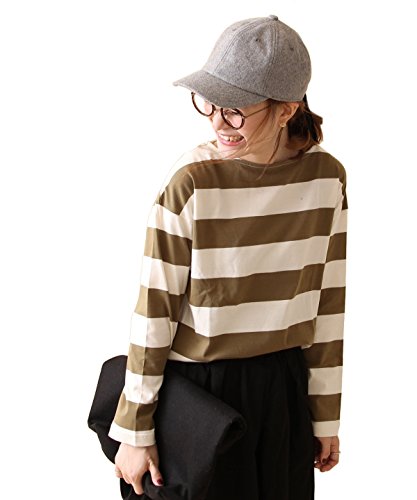 (コーエン) COEN ワイドボーダーボートネックカットソー