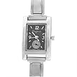 Rectangular Dark Grey Italian Charms Watch