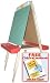 Beka Adjustable Double-Sided Paper Holder Easel, Magnetic and Chalkboard Surfaces, Red Trays, FREE ART WORKBOOK