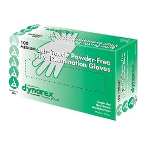 Safetouch Powder Free Vinyl Exam Gloves, Non-Sterile